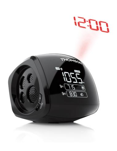 Thomson CP280 radio Reloj Digital Negro