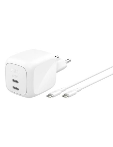 Belkin WCH020KQ2MWH-B6 cargador de dispositivo móvil Universal Blanco Corriente alterna Carga rápida Interior