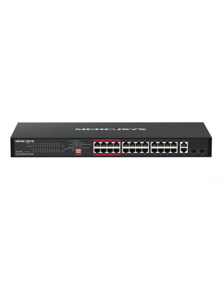 Mercusys MS126CP switch Gigabit Ethernet (10/100/1000) Energía sobre Ethernet (PoE) 1U Negro