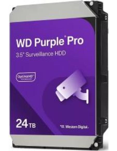 disco duro interno 3.5' purple surveillance serial ata 24tb hdd 7200rpm 6gbit/s 512mb de cache para: sistema de videovigilancia