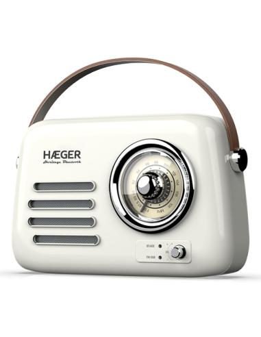 Haeger RB-CRE.003A radio Portátil Analógica Crema de color