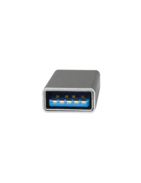 LogiLink AU0042 cambiador de género para cable USB 3.1 type-C USB 3.0 Plata