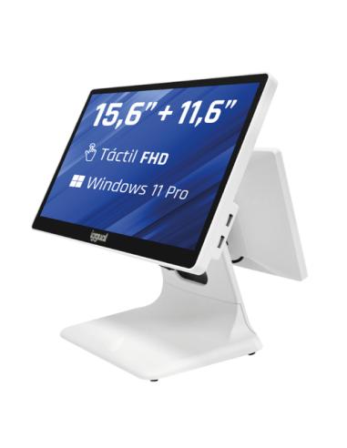 iggual TPV dual 15,6" 11,6" i5 8350U 8+256GB W11 blanco
