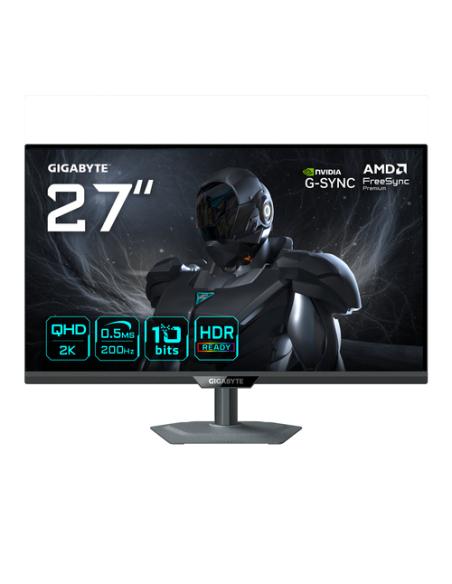 GIGABYTE G27Q20 Monitor Gaming 27” QHD - 2560 x 1440, 200Hz, 0.5ms, Compatible con G-Sync, FreeSync Premium, HDR10, HDMI 2.0, Di