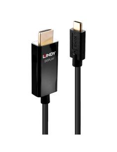 Lindy 43292 adaptador de cable de vídeo 2 m USB Tipo C HDMI tipo A (Estándar) Negro