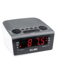 ELBE CR-932 radio Reloj Negro, Blanco
