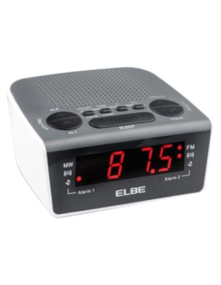 ELBE CR-932 radio Reloj Negro, Blanco