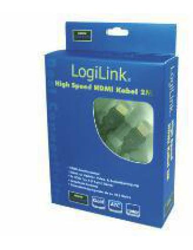 LogiLink HDMI, 15m cable HDMI HDMI tipo A (Estándar) Negro