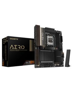 GIGABYTE X870E AERO X3D DARK WOOD Placa Base – Compatible con CPUs AMD Ryzen 9000, VRM digital de 16+2+2 fases, hasta 9000 Hz DD