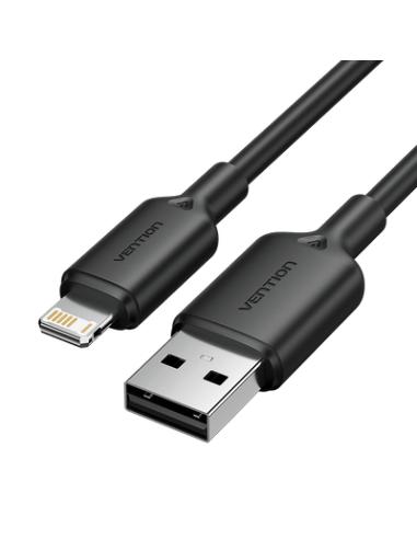 Vention LAMBH cable de conector Lightning 2 m Negro