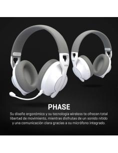 Krom Phase - Wireless Auriculares Gaming Blanco