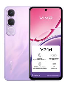 VIVO Y21d 17 cm (6.68") SIM doble Android 15 4G USB Tipo C 4 GB 128 GB 6500 mAh Púrpura