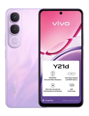 VIVO Y21d 17 cm (6.68") SIM doble Android 15 4G USB Tipo C 4 GB 128 GB 6500 mAh Púrpura