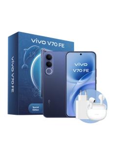 VIVO V70 FE + BUD 17,4 cm (6.83") SIM doble Android 16.0 5G USB Tipo C 8 GB 512 GB 7000 mAh Azul