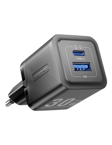 Vention FEQB0-EU cargador de dispositivo móvil Auriculares, Smartphone, Reloj inteligente, Tableta Negro Corriente alterna Carga