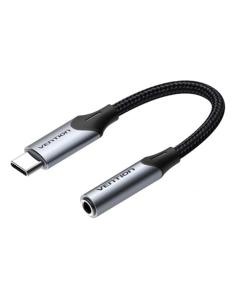 Vention BGJHA cable de audio 0,1 m 3,5mm USB Tipo C Negro, Gris