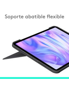 Logitech Combo Touch, Funda con Teclado, iPad Pro 11 Pulgadas (M4)(2024) - Teclado retroiluminado extraíble con Soporte abatible