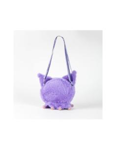 Bolso Peluche Kuromi Hello Kitty Lila con Bandolera Ajustable 2