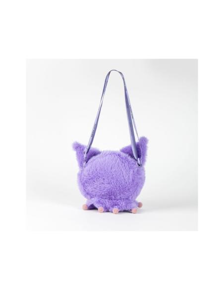 Bolso Peluche Kuromi Hello Kitty Lila con Bandolera Ajustable
