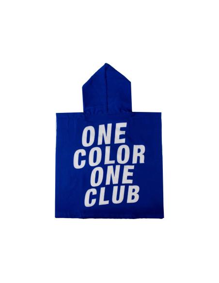 Poncho Toalla Infantil Real Madrid de Microfibra Azul con Capucha 55 x 110 cm