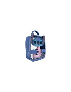 Neceser de Aseo y Viaje Stitch Disney Transparente Azul con Asa y Bolsita Interior 21 cm 2