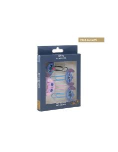 Clips de Papelería Stitch Disney Pack 4 Unidades para Libros, Agendas y Documentos