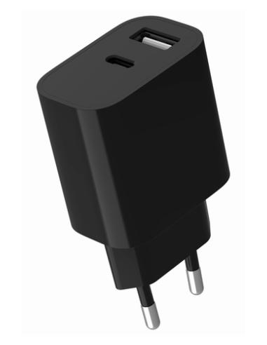 Gembird GMB Audio TA-UC-2AC12-01-BK cargador de dispositivo móvil Universal Negro Corriente alterna Interior