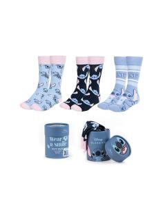 Pack de Calcetines Stitch 3 Piezas Adulto Disney Classics en Caja Regalo 2