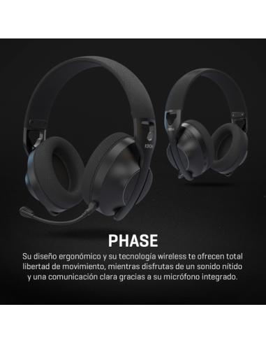 Krom Phase - Wireless Auriculares Gaming Negro