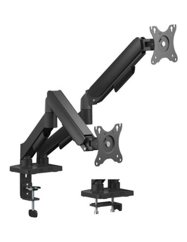 iggual SPMP02-A Soporte pinza 2 monitores 17-34" pro