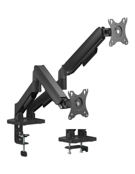 iggual SPMP02-A Soporte pinza 2 monitores 17-34" pro
