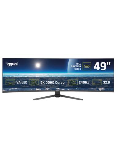 iggual Monitor 49" 5K DQHD 1ms 240Hz MM AA Curvo
