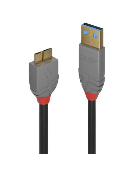 Lindy 36767 cable USB USB 3.2 Gen 1 (3.1 Gen 1) 2 m USB A Micro-USB B 5 Gbit/s Negro