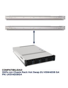 UNYKAch Guías / Raíles RG4208G4 Compatible Chasis Hot Swap 2U UNYKAPRO HSW4208 G4