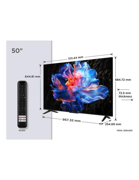TCL P6K 50P6K Televisor 127 cm (50") 4K Ultra HD Smart TV Wifi Metálico
