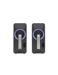 GENESIS Helium 100 BT RGB conjunto de altavoces 10 W PC/ordenador portátil Negro, Plata 2.0 canales Bluetooth