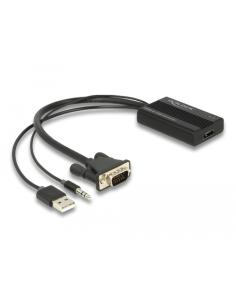DeLOCK Adaptador HDMI a VGA con audio 25 cm