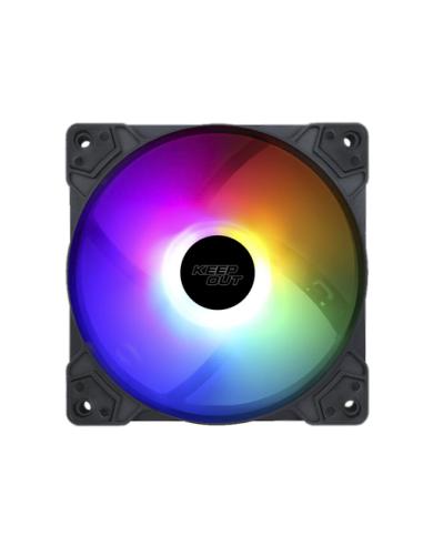 KeepOut XFC-120F sistema de refrigeración para ordenador Carcasa del ordenador Ventilador 12 cm Negro