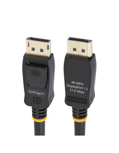 StarTech.com Cable DisplayPort 1.2 4K 60Hz de 2m - Cable DP UHD con Pestillos - con Certificación VESA - Cable para Monitor Disp