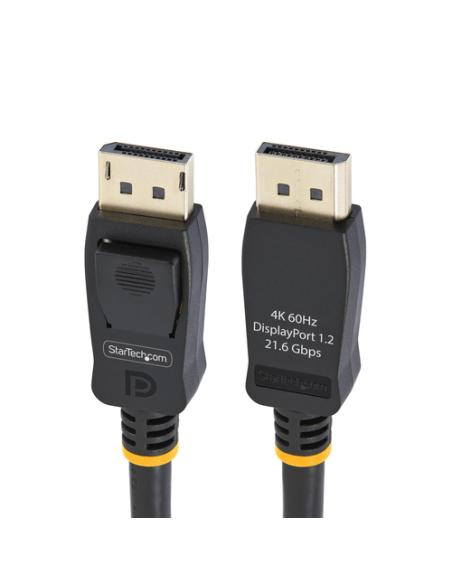 StarTech.com Cable DisplayPort 1.2 4K 60Hz de 2m - Cable DP UHD con Pestillos - con Certificación VESA - Cable para Monitor Disp