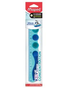Maped 277900 Regla Regla de escritorio 200 mm Tereftalato de polietileno (PET) Azul 1 pieza(s)