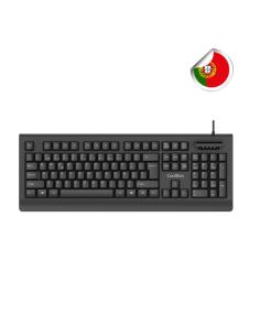 CoolBox COO-TEC04DNIPT teclado Hogar / Oficina USB Portugués Negro