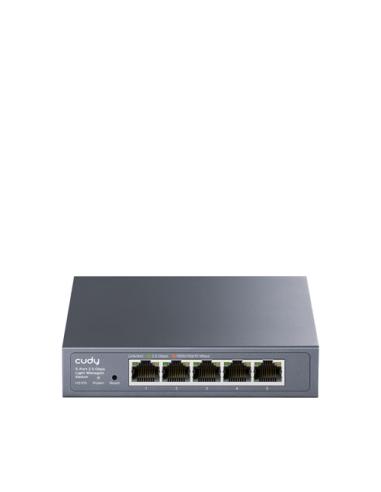 Cudy 5-Port 2.5G Easy-Managed Switch, HS105 3.0 Gestionado L2 2.5G Ethernet (100/1000/2500) Negro
