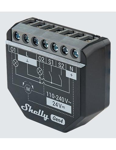 Shelly 2PM Gen4 Actuador para estores/persianas 2 canales