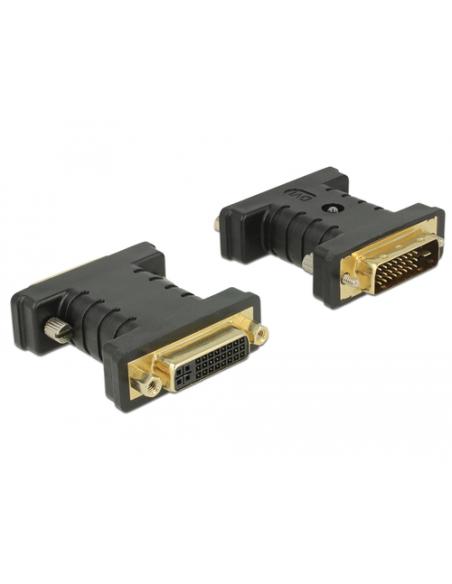 DeLOCK 63313 cambiador de género para cable 1 x DVI 24+1 1 x DVI 24+5 Negro