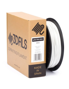 FILAMENTO 3D TPU 85A 3DFILS BLANCO EFIL 1.75mm 250 gr