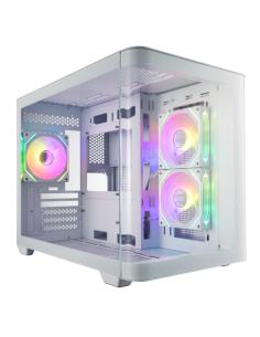 FSP S380-WA Carcasa Mini Tower mITX, mATX Blanco ARGB