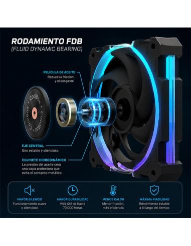 CoolBox Refrigerador CPU H6 Ring ARGB