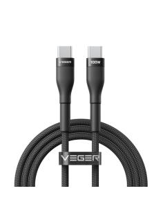 VEGER CC05 cable USB USB 2.0 1,5 m USB C 100 W Negro