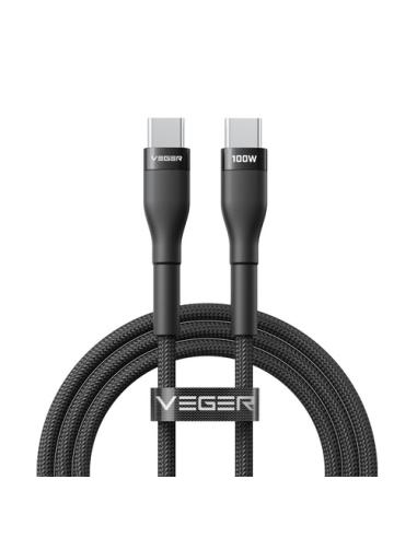 VEGER CC05 cable USB USB 2.0 1,5 m USB C 100 W Negro